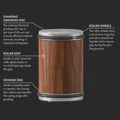 Kit di accessori per cucina multifunzionale in magazzino Noce Legatura di alluminio Magnetico Diamante