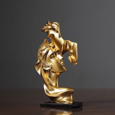 Arte moderna stile antico Arredamento domestico Eco-friendly La statua del pensatore Scultura in resina di bambù