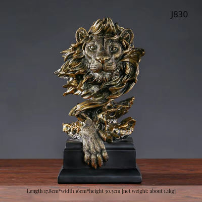 Arredamento domestico moderno L'accento del pensatore lusso Arte moderna Antica scultura in resina di bambù