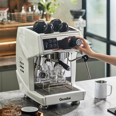 Macchina da espresso a testa singola professionale per ufficio Sensore Bluetooth in rame