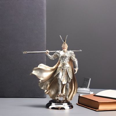 Ornamenti mitologia nera Wukong Golden Hoop Desktop Figure Monkey King vs Buddha Decorazione TV