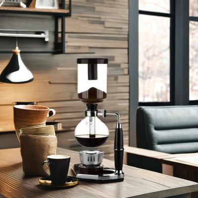 Caffettiera con maniglia confortevole e senza isolamento termico