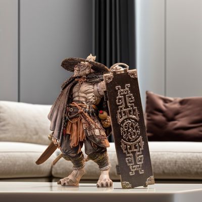 1/12 Scale Action Figure Furay Planet Blade Master Weng Tiger Materiale di resina bianca Contemporanea Verticale