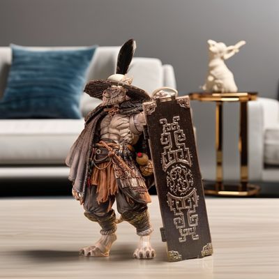 Edizione limitata 1/12 Scale Blade Master Weng Tiger Figure Maestro Unione Versione Bianca Resina Disegno Contemporaneo Modello Verticale