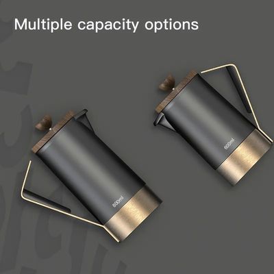 Corpo in ceramica Stampa francese con base in acciaio inossidabile a base di silicone Maniglia Set da tè per caffè