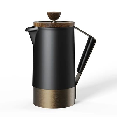 Logo personalizzato Ceramica French Press Portatile Filtro in acciaio inossidabile Caffettiera