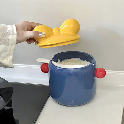 Ornamento stampato Contenitore alimentare in ceramica nordica per la decorazione delle pareti domestiche e microonde