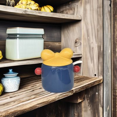 Conservatorio di cucina Vaso in ceramica in stile nordico con coperchio in legno di bambù per l'organizzazione della dispensa