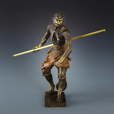 Deluxe 3D Wukong Statue Anniversary Gift da Black Myth Custom Alloy Copper Casting