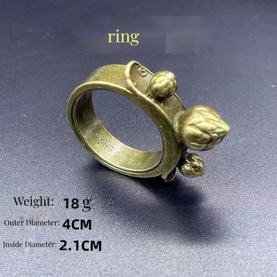 Esclusivo Black Myth Monkey King Gold Hoop Ring Badge Set Full Metal Item