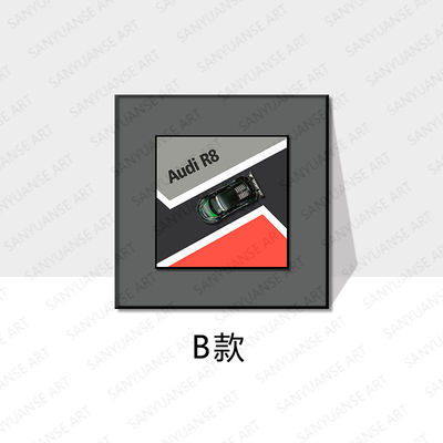 Dimensioni personalizzate Parete per auto in lega moderna appesa elettrica E-commerce transfrontaliero Still Life Decorazione per ufficio alberghiero