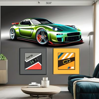 Stile moderno Post-moderno Pittura murale Stampe su tela per camera da letto dei bambini Portico Natura morta