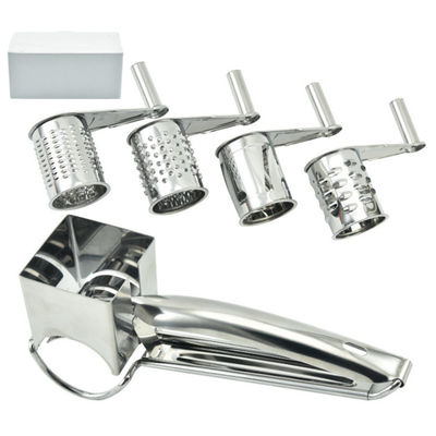 Gratter rotativo in rame di tipo metallico per la facile triturazione di formaggio e noci nelle cucine domestiche