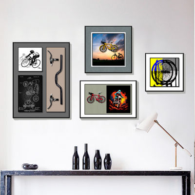 Anniversario occasione di lusso 3D Bicicletta Parete Art per Home Office Hotel Decorazione