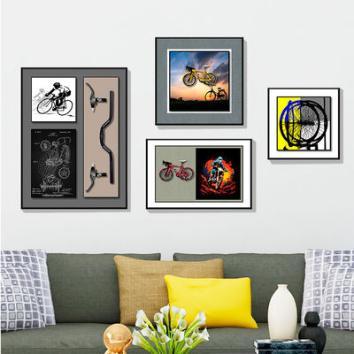 Anniversario occasione di lusso 3D Bicicletta Parete Art per Home Office Hotel Decorazione