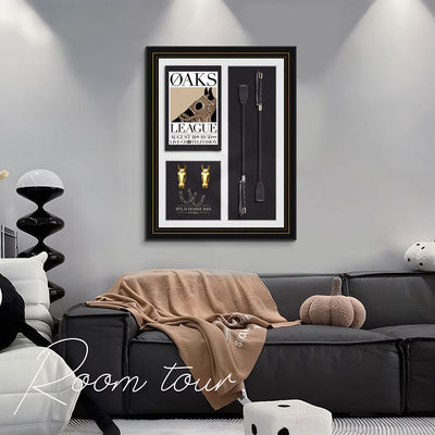Disegno murale equestre tridimensionale di dimensioni personalizzate per il soggiorno