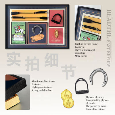 Moderno Retro Still Life Modello Mural Equestre Creative Blocchi di costruzione Decorazione murale