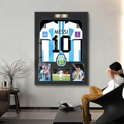 Stile post-moderno Ronaldo Collection 3D Wall Art Monted Football Jersey Fotoquadro