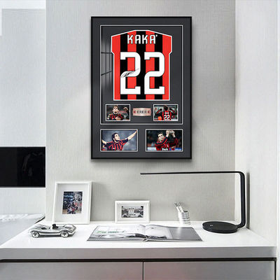 Stile post-moderno Ronaldo Collection 3D Wall Art Monted Football Jersey Fotoquadro