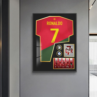 Soggiorno Casa Hotel Ufficio Colore personalizzato Ronaldo Crystal 3 Football Jersey Collection