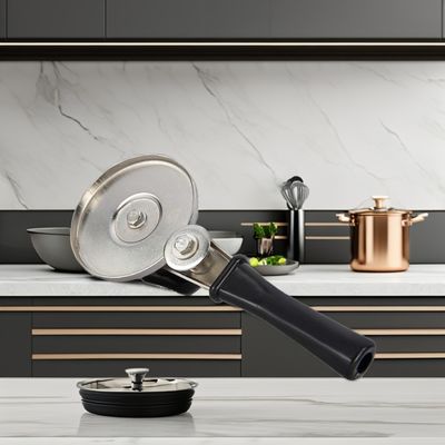 Supermercati'Go-To Bambù Can Handheld Sealer con capacita' di premere il coperchio di latta