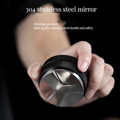 Classic portable Barista Espresso Tamper con altezza regolabile Base in acciaio inox 51mm/53mm Disegno in alluminio