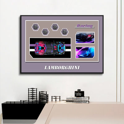COATING Creative Hanging Design Crystal Glass Wall Art per showroom di auto sportive di lusso