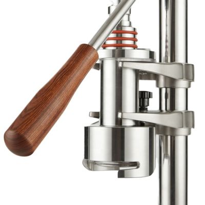 Caffettiera casalinga con logo laser nero Espresso Barista Strumenti e manometro