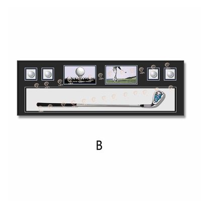 Stylish Glass Crystal Golf Parete Art per salotto Corridoio camera da letto Formato elettrico
