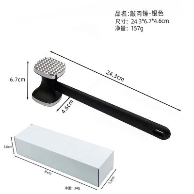 Strumenti per la carne di pollame Leghe di zinco a doppio lato Martello di carne per la mollazione di bistecche e tacchini
