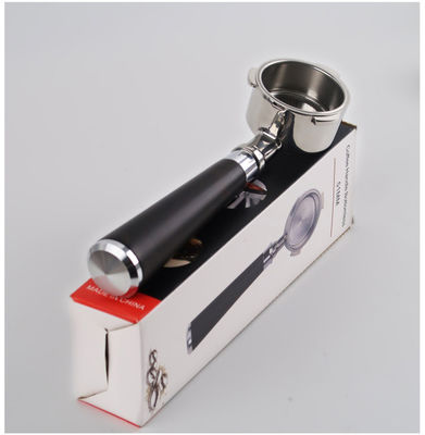 Portafiltro per caffè riutilizzabile singolo doppio becco 2 tazze Cesto senza fondo Manico di legno E61 Cucina