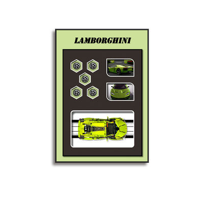 Elegantissimo blocco tridimensionale di auto per pittura murale Decorazione facile per le pareti della galleria