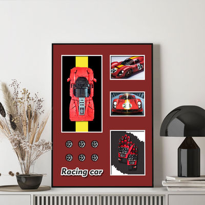 Elegantissimo blocco tridimensionale di auto per pittura murale Decorazione facile per le pareti della galleria