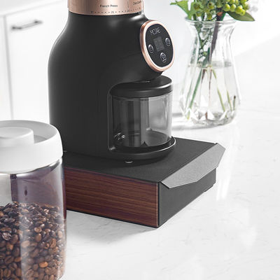 Bianco Design Moderno Espresso Caffè Knock Box Legno Cornice Metallo Aluminio Feature Stocked