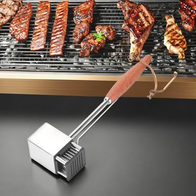 Tenderiser in acciaio inossidabile a 36 lame per bistecche da barbecue e tacchini di qualità professionale