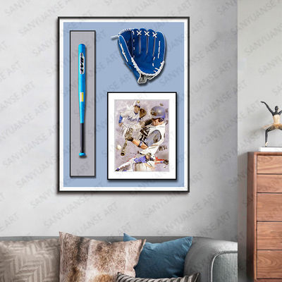 Elettrico Baseball appeso Arte murale stile postmoderno per Home Office Hotel Decorazione