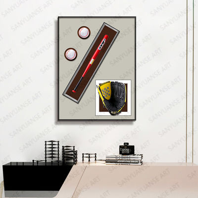 Elettrico Baseball appeso Arte murale stile postmoderno per Home Office Hotel Decorazione