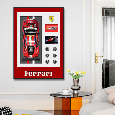 Moderno Sport Car Mural Display Frame Elettrico Stili personalizzati Supported Art Theme