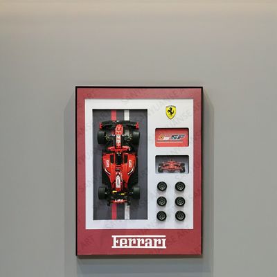 Automobili sportivi moderni personalizzati Modelli di case di lusso Modelli di blocchi di costruzione Cornice di muro per ufficio domestico