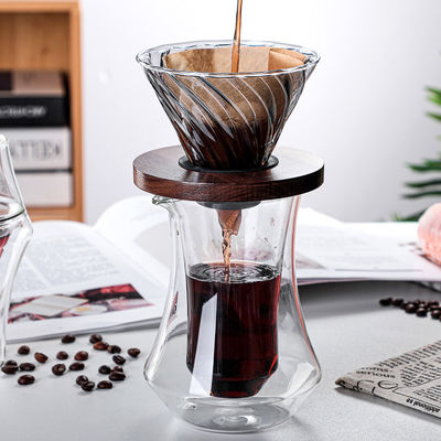 Sostenibile doppia parete vetro trasparente perfetto goccia a mano gocciolante set per tazze da ufficio