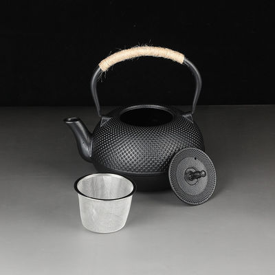 Giapponese Cast Iron Tea Coffee Kettle Pot Set Perfetto per Casa Viaggi Accessoiri neri