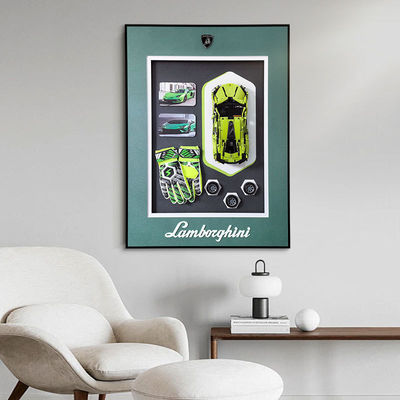 Pacco in un pezzo blocco di costruzione Sport Car Wall Display Frame Stili personalizzabili