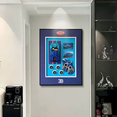 Pacco in un pezzo blocco di costruzione Sport Car Wall Display Frame Stili personalizzabili