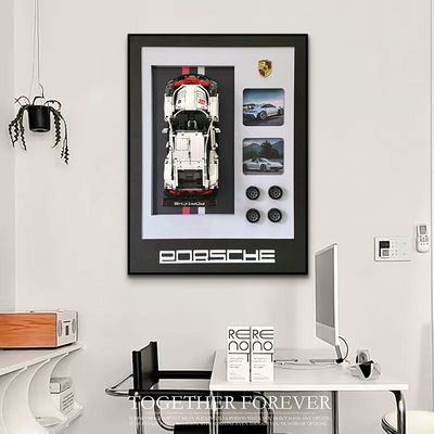 Pacco in un pezzo blocco di costruzione Sport Car Wall Display Frame Stili personalizzabili