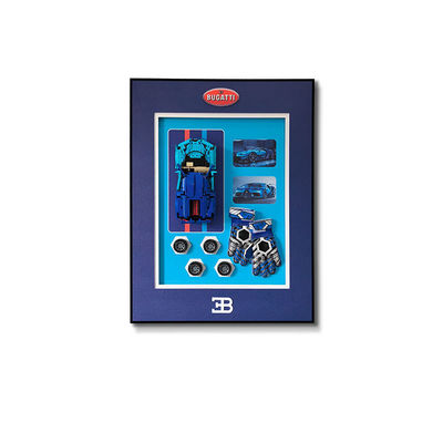 Pacco in un pezzo blocco di costruzione Sport Car Wall Display Frame Stili personalizzabili