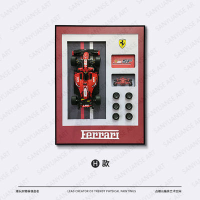Pacco in un pezzo blocco di costruzione Sport Car Wall Display Frame Stili personalizzabili