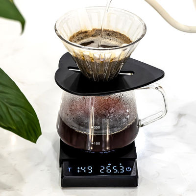 Scala elettrica per caffè in acciaio inossidabile ABS 3 kg/0,1 g con timer e funzione di ricarica
