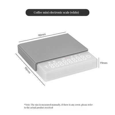 Scala elettrica per caffè in acciaio inossidabile ABS 3 kg/0,1 g con timer e funzione di ricarica
