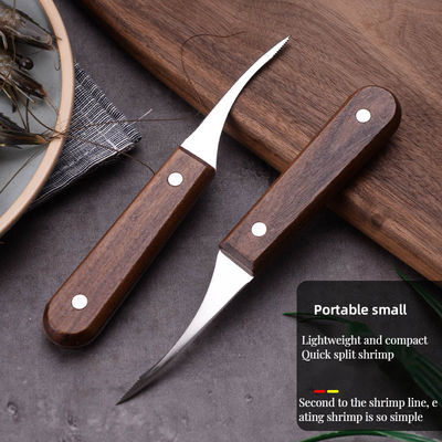 Coltello pesante da pelare gamberi in acciaio inossidabile per tagliare e pelare facilmente la pancia dei pesci
