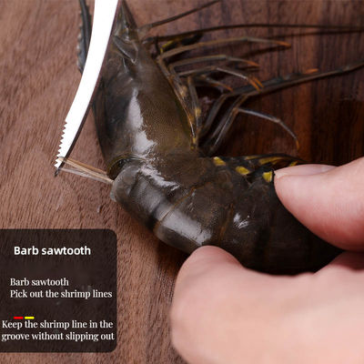 Prepara pesce e frutti di mare in modo efficiente con questo pelare di gamberetti in acciaio inossidabile resistente